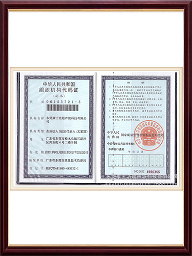 中華人民共和國組織機構代（dài）碼證